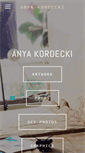 Mobile Screenshot of anyakordecki.com