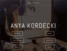 Tablet Screenshot of anyakordecki.com